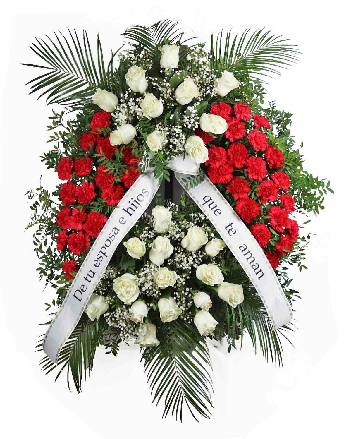 Corona rosas i claveles