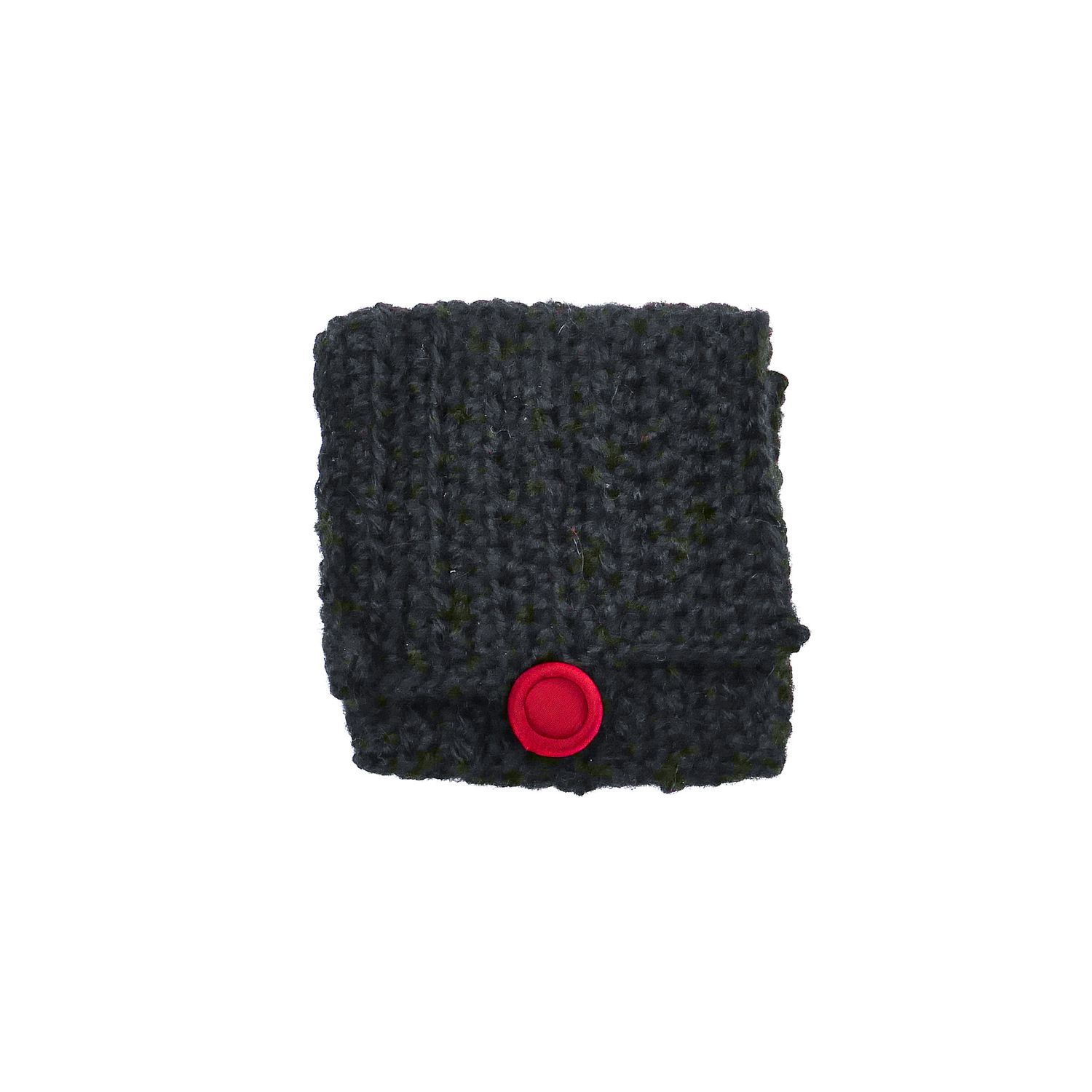 Pochette en laine d'alpaga noire (Horaccio)