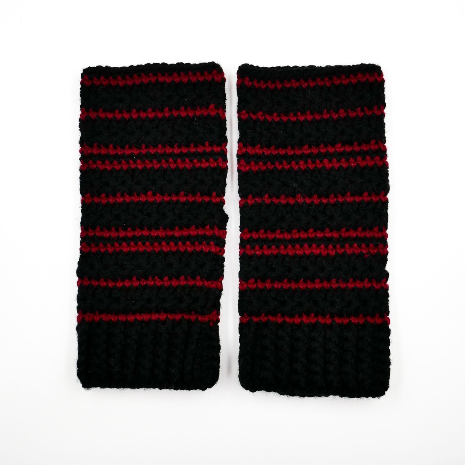 Mitaines rouge et noir