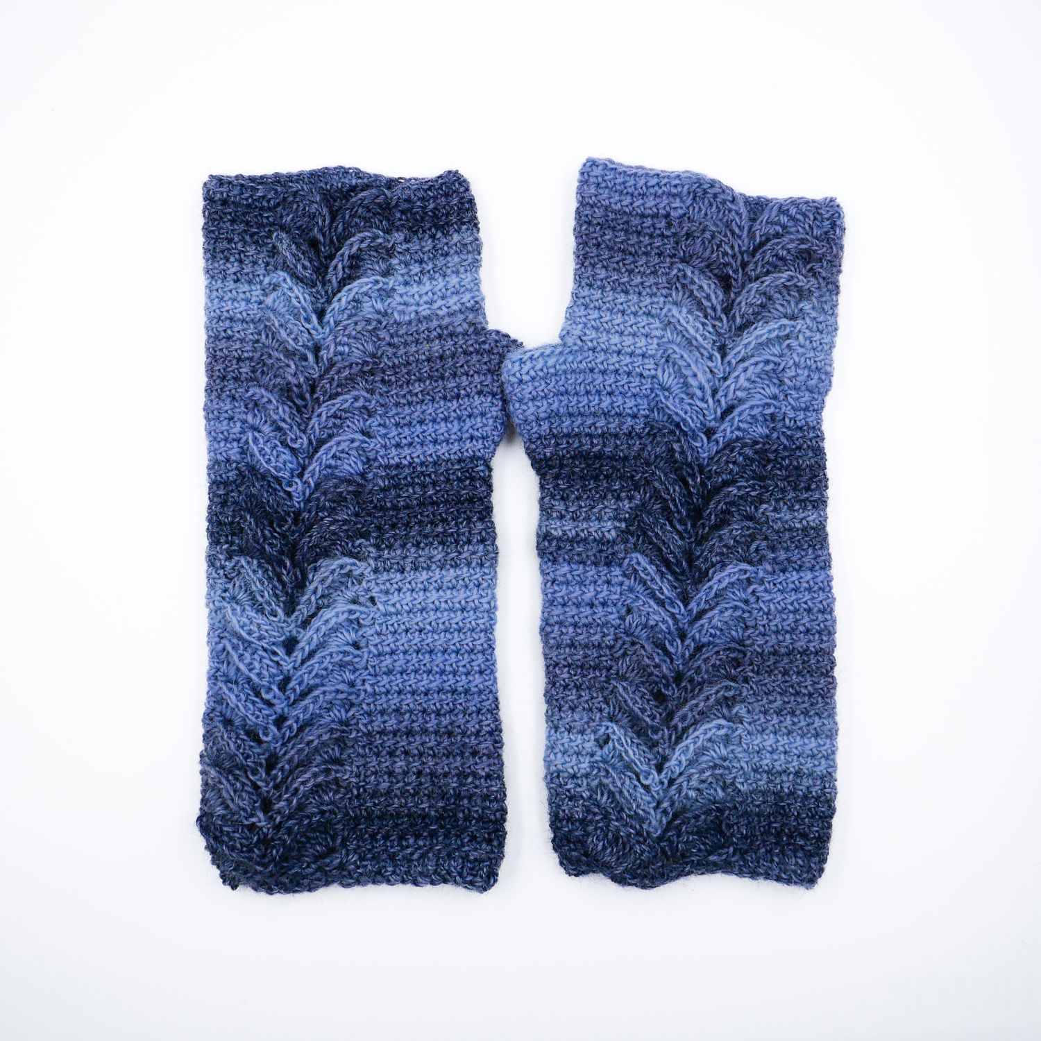 Mitaine courte bleue