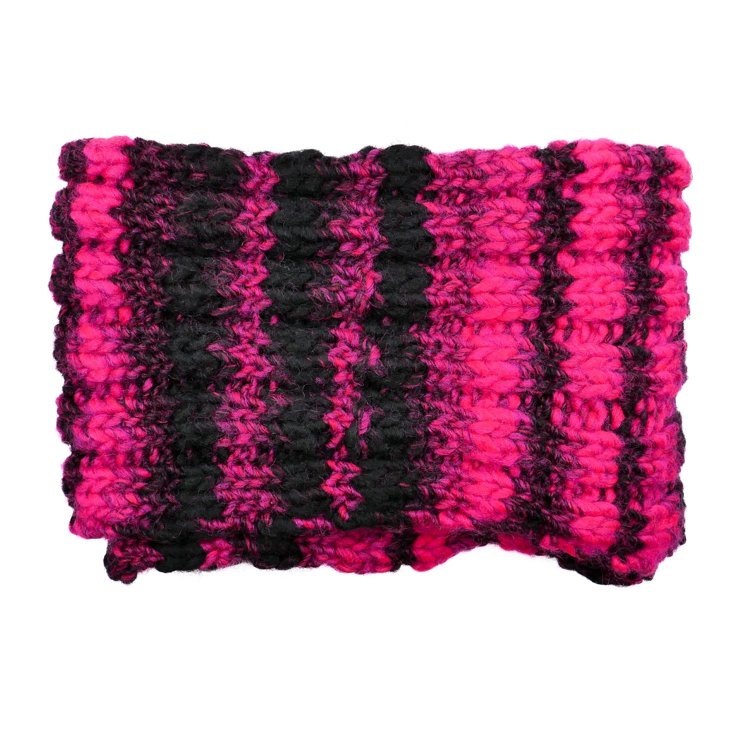 Longue écharpe rose néon