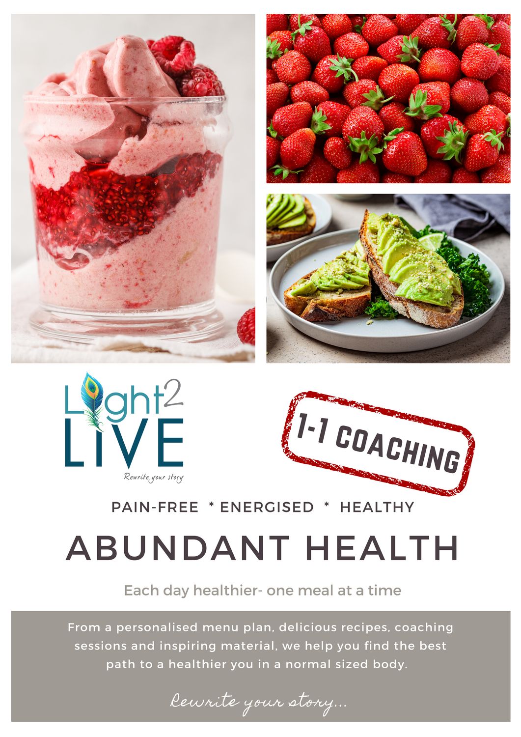 Abundant Health 1 - 1 coaching program (12 weeks)