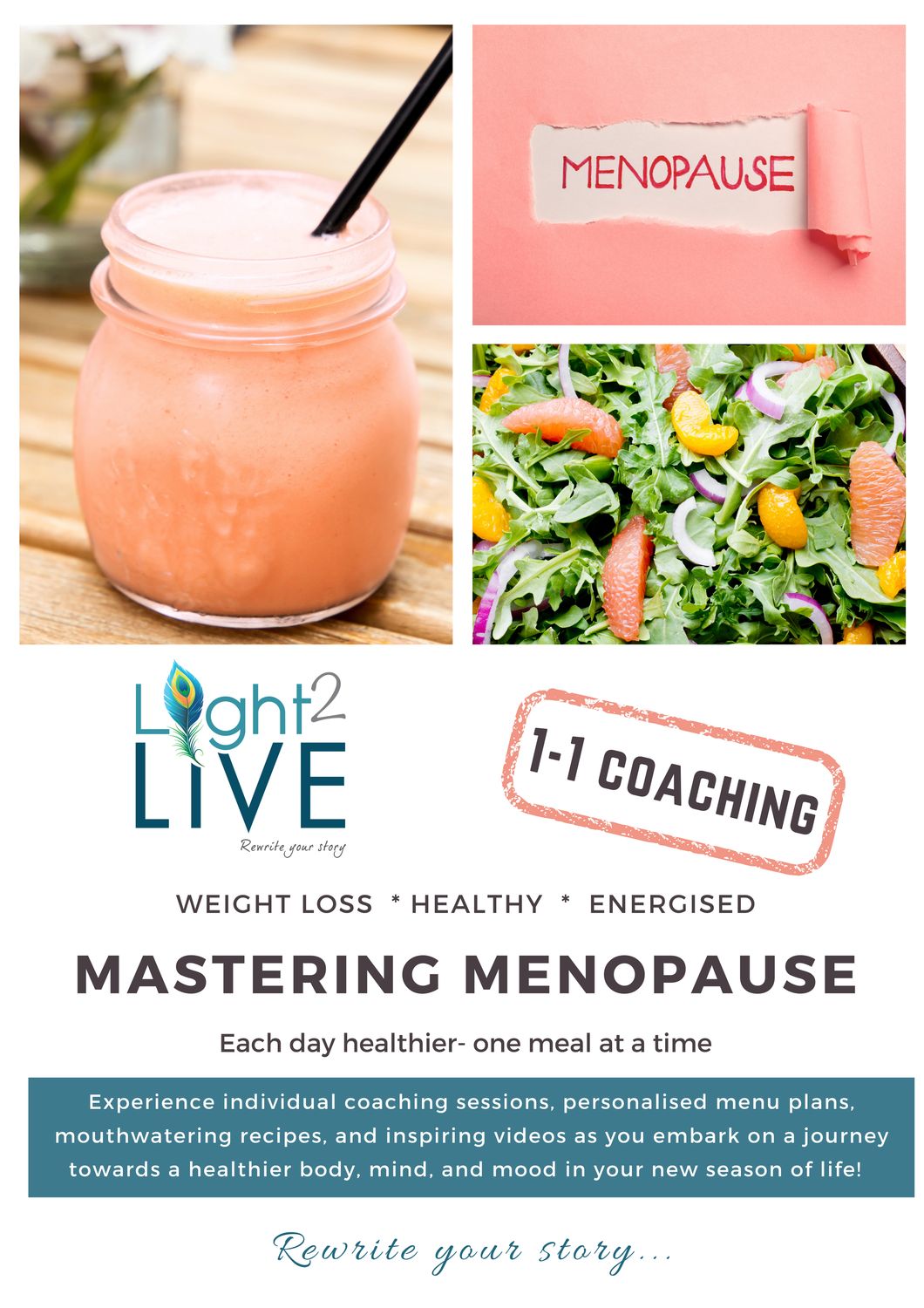 Mastering menopause 1 - 1 coaching program (12 weeks)