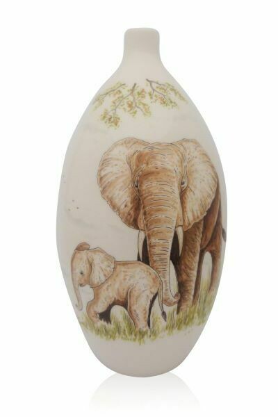 Urn "Olifant" (model PU-3) hand beschilderd