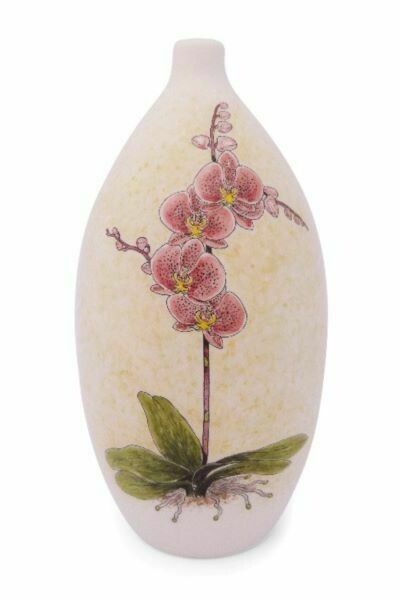 Urn "Orchidee plant" (model PU-3) hand beschilderd