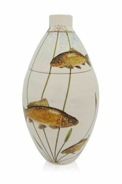 Urn "Karpers" (vaasurn PU-1) hand beschilderd
