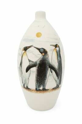 Urn "Pinguins" (model PU-3) hand beschilderd
