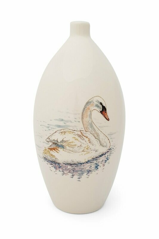 Urn "Zwaan" (model PU-3) hand beschilderd