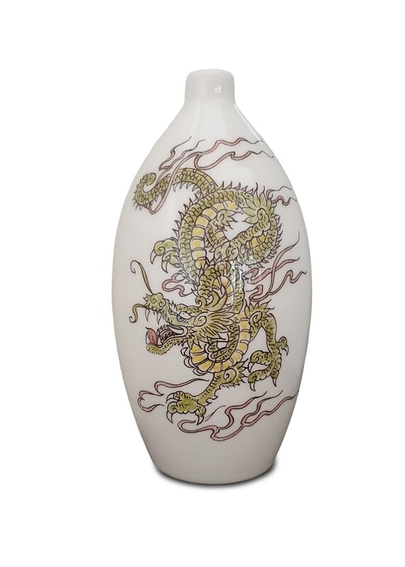 Urn "Chinese Draak" (model PU-3) hand beschilderd