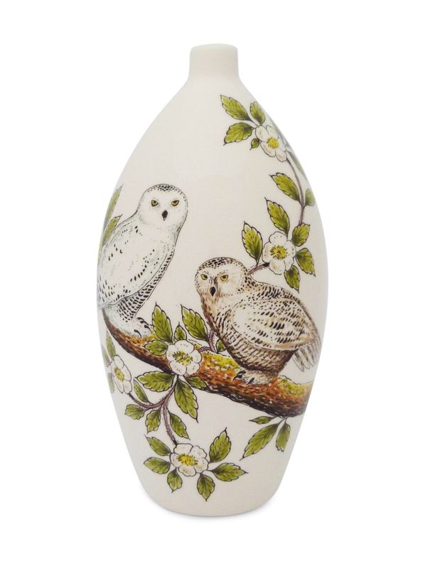 Urn "Sneeuwuilen" (model PU-3) hand beschilderd
