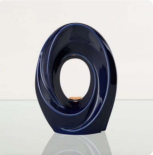 Kleurglazuur urn model "De Passage" in kleur Kobaltblauw (inhoud 3.2 liter) - PLV-05