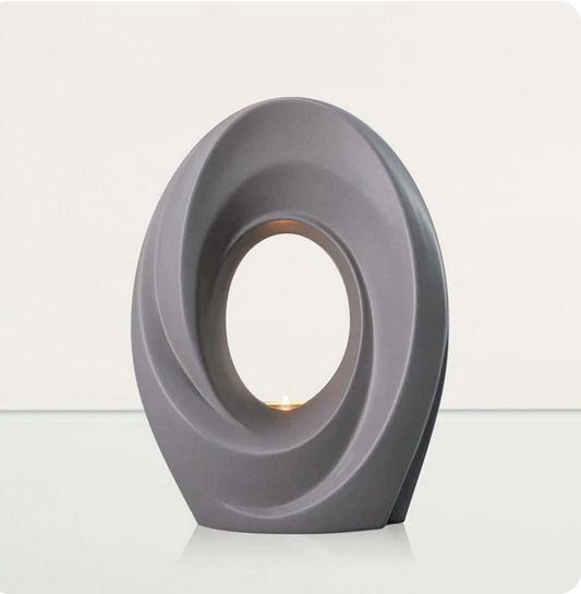 Kleurglazuur urn model "De Passage" in kleur Mat Grijs (inhoud 3.2 liter) - PLV-07