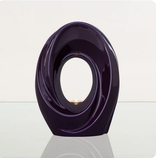 Kleurglazuur urn model "De Passage" in kleur Violet (inhoud 3.2 liter) - PLV-10