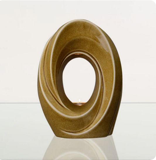 Kleurglazuur urn model Kleurglazuur urn model "De Passage" in kleur Donker Zand (inhoud 3.2 liter) - PLV-06