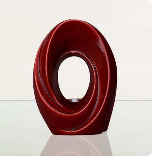 Kleurglazuur urn model "De Passage" in kleur Kersrood (inhoud 3.2 liter) - PLV-08