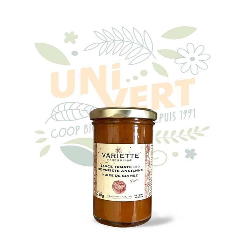 Sauce Tomate Noire de Crimée Bio - Le pot de 250gr