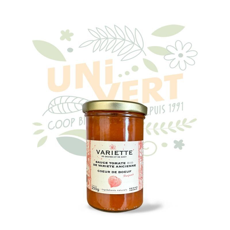 Sauce Tomate Coeur de boeuf Bio - Le pot de 250gr