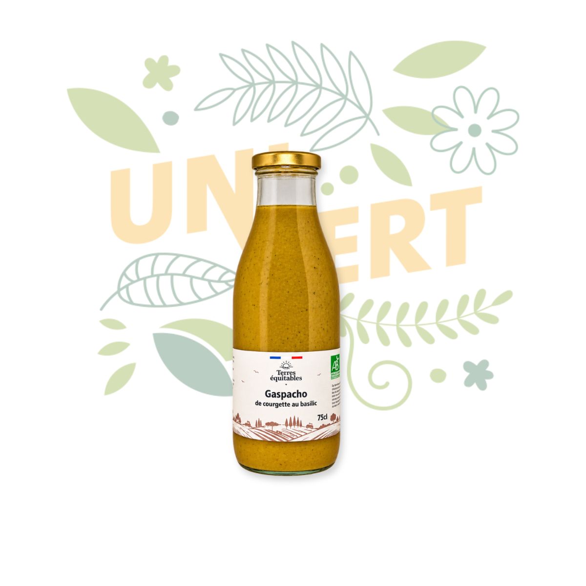 Gaspacho de courgette au basilic