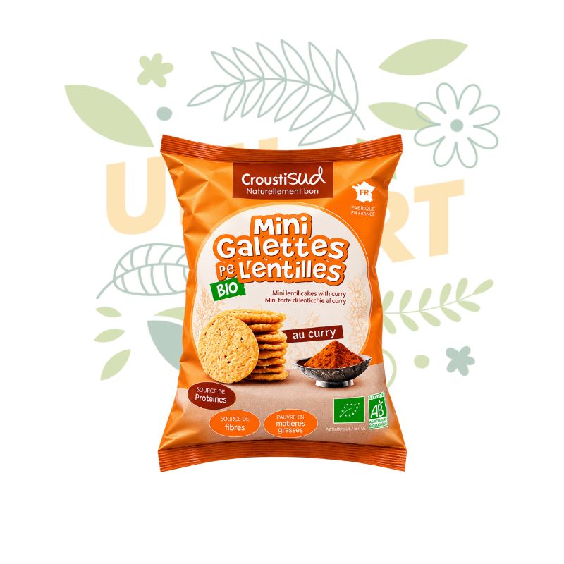 Mini galettes de lentilles curry