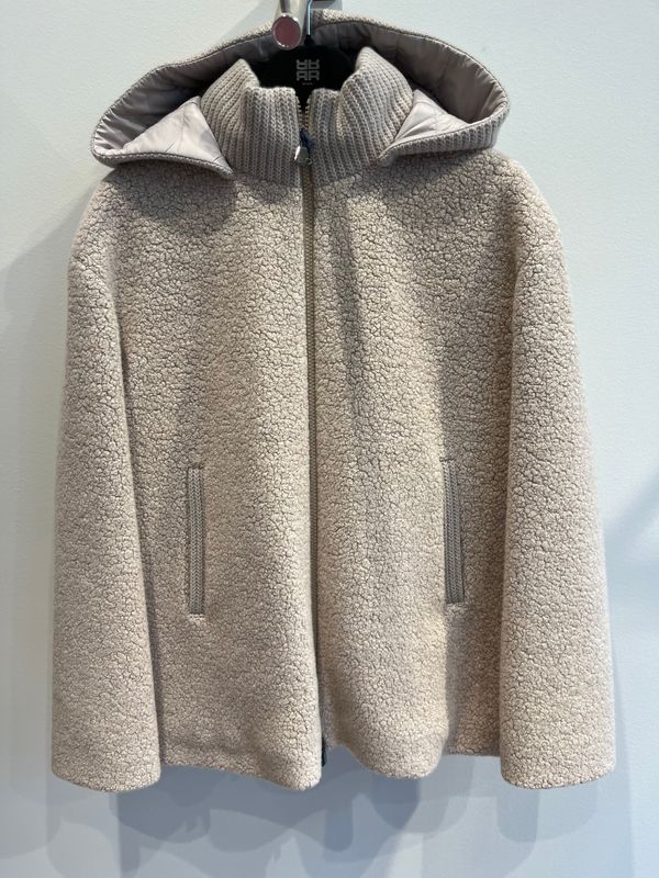 KORTE MANTEL MET KAP CINZIA ROCCA