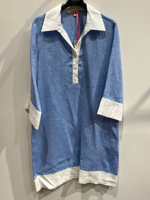 NIEUW LINNEN KLEED LA CAMICIA