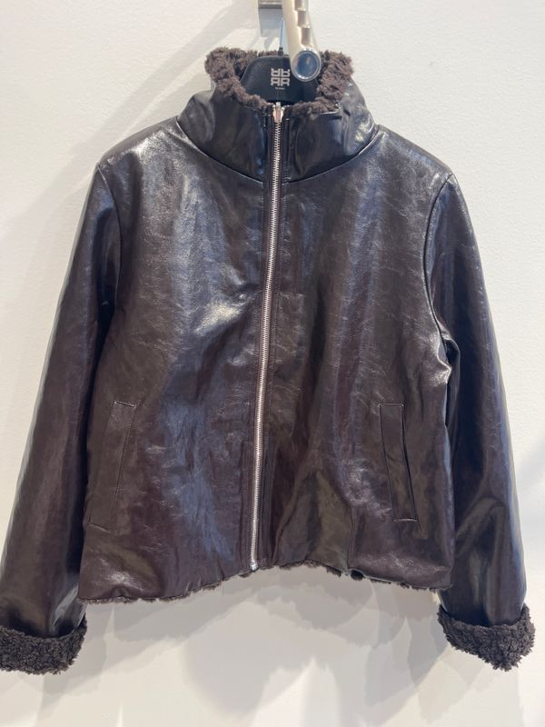 NIEUW OMKEERBAAR ECOLEDER VEST