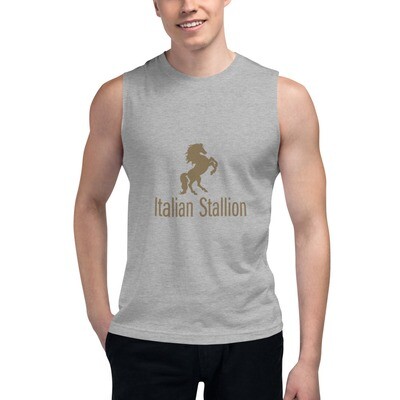 Italian Stallion Muscle Shirt (Gold)