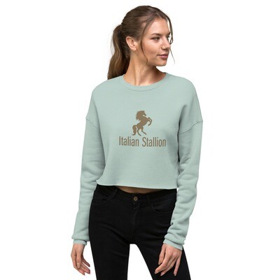 Italian Stallion Crop Sweatshirt