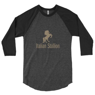 Italian Stallion 3/4 sleeve raglan shirt