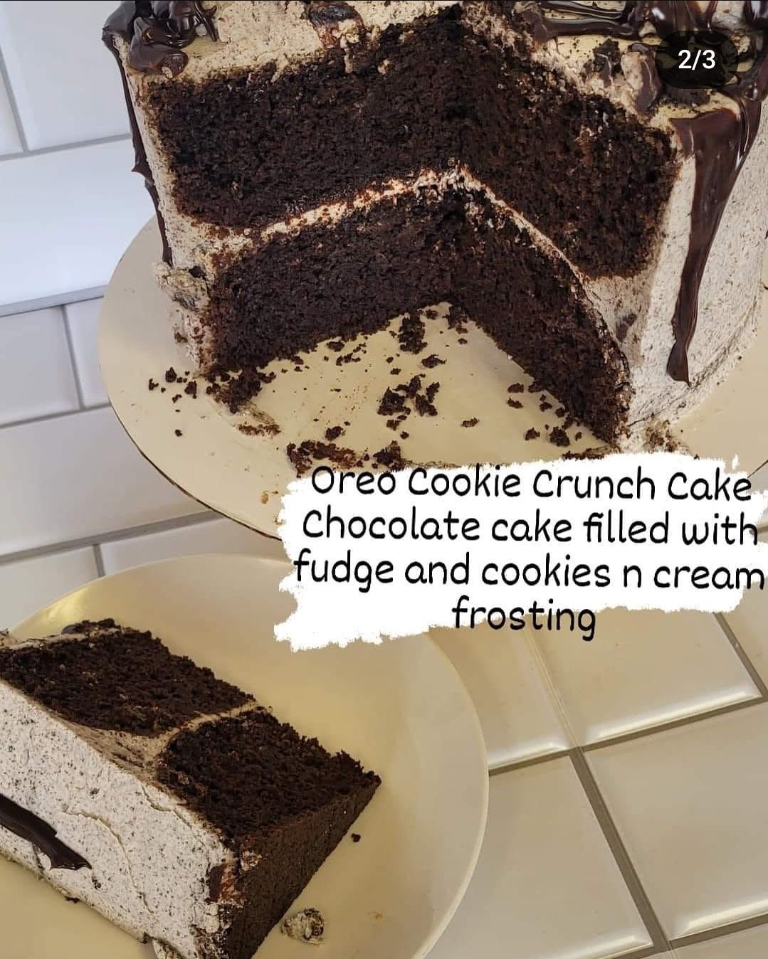 Oreo Cookie Crunch Cake