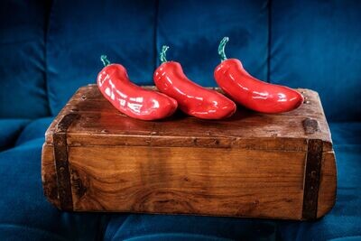 Ceramic chilli peppers