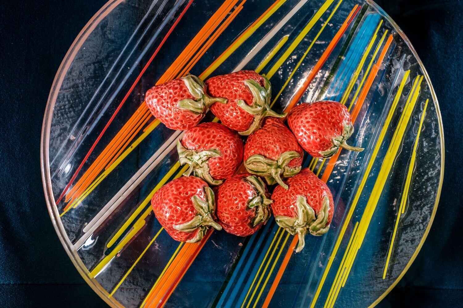 Ceramic strawberries