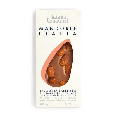 Tavoletta al latte con MANDORLE ITALIANE TOSTATE