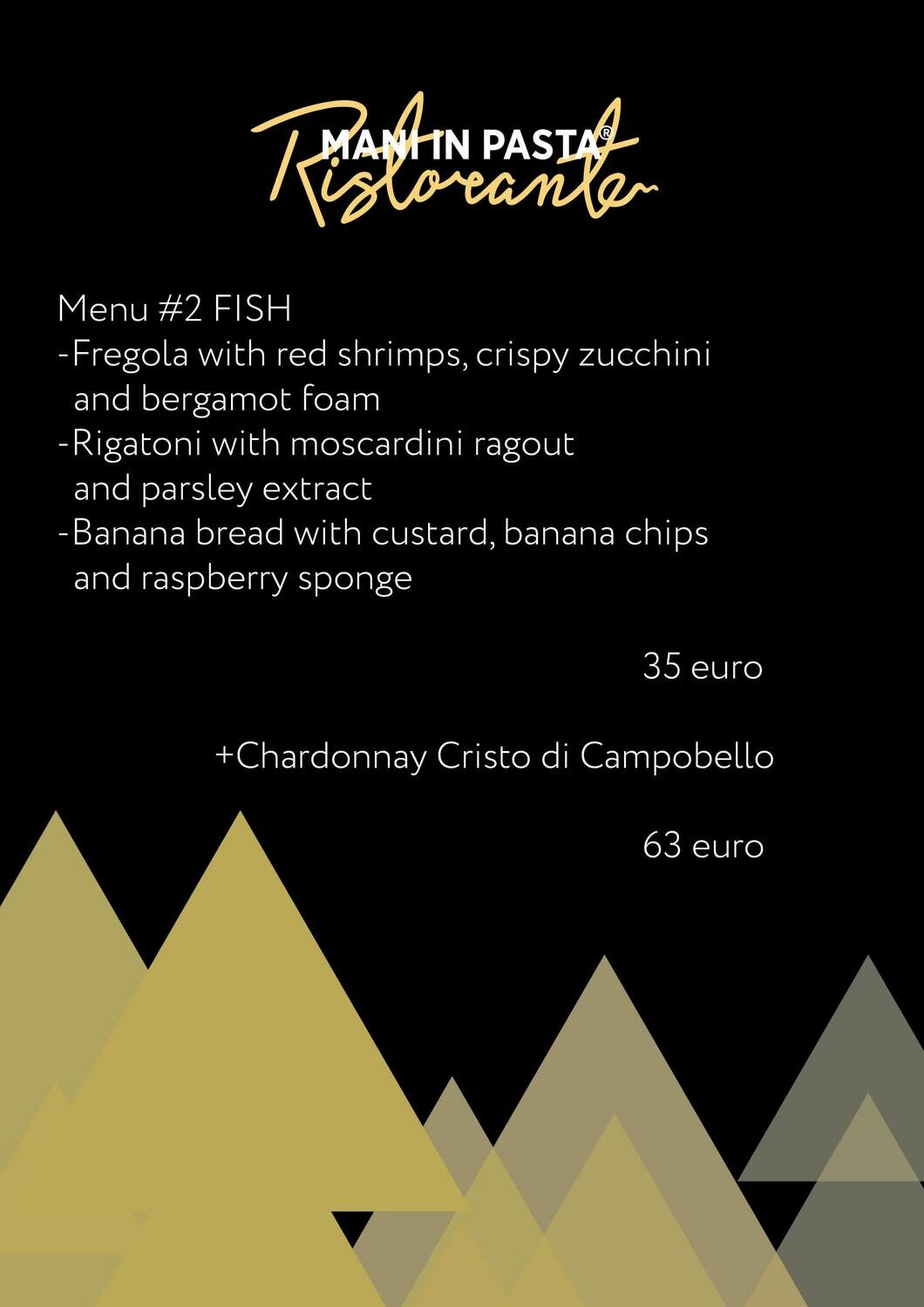 Menu #2 Menu #2