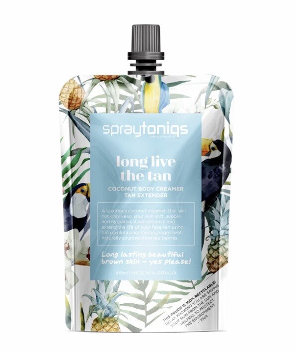 Spraytoniqs Long Live The Tan Coconut Body Creamer Tan Extender Refill