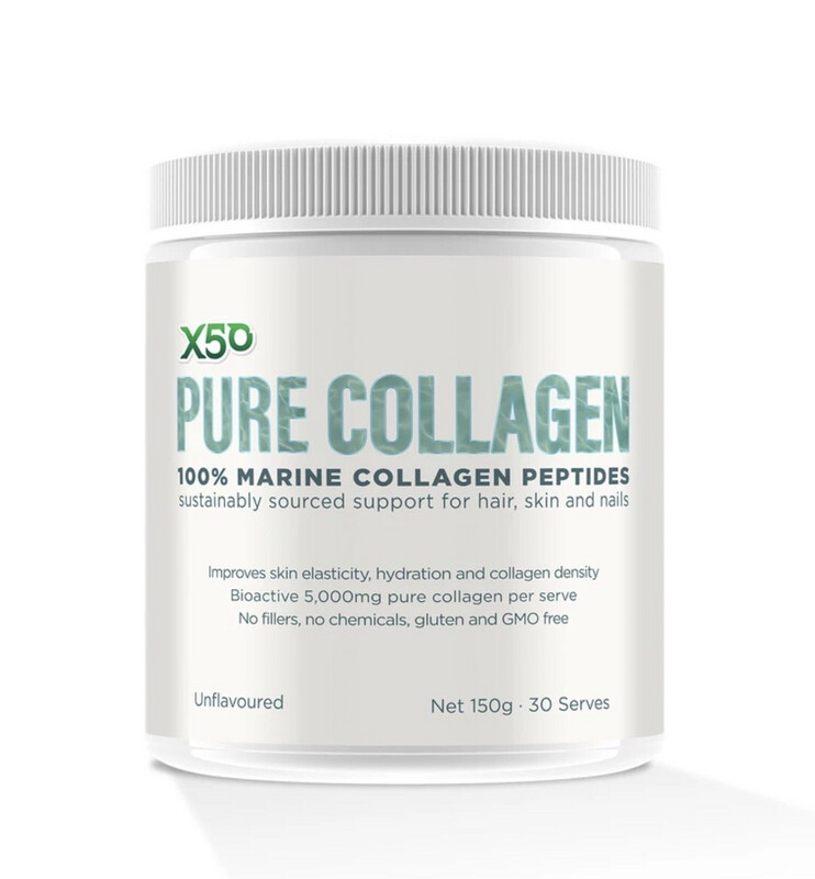 X50 Pure Collagen 100% Marine Collagen Peptides Unflavoured 30 Serves