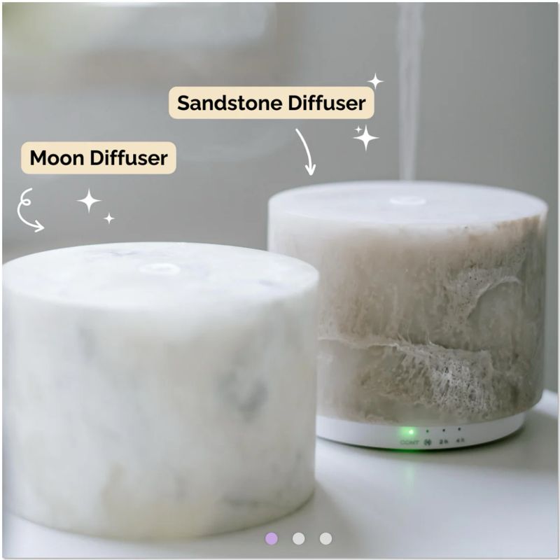 Eco Modern Essentials Marble Diffuser Sandstone