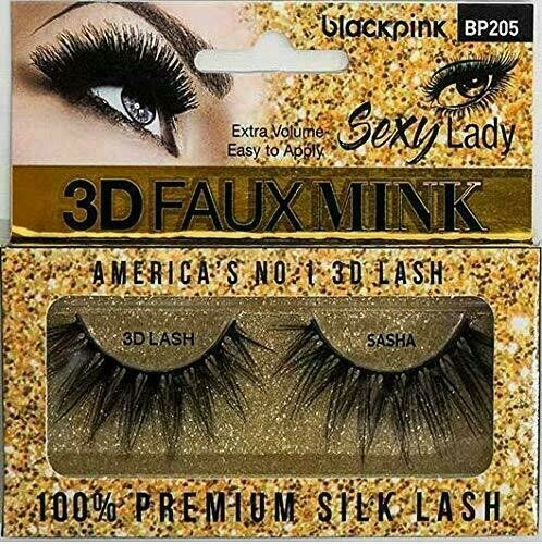 Black Pink 3D Faux Mink Sexy Lady Sasha
