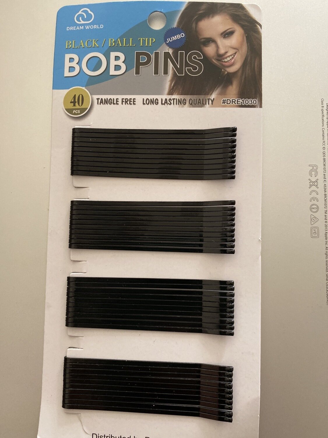Jumbo Bobby Pins 40 Count