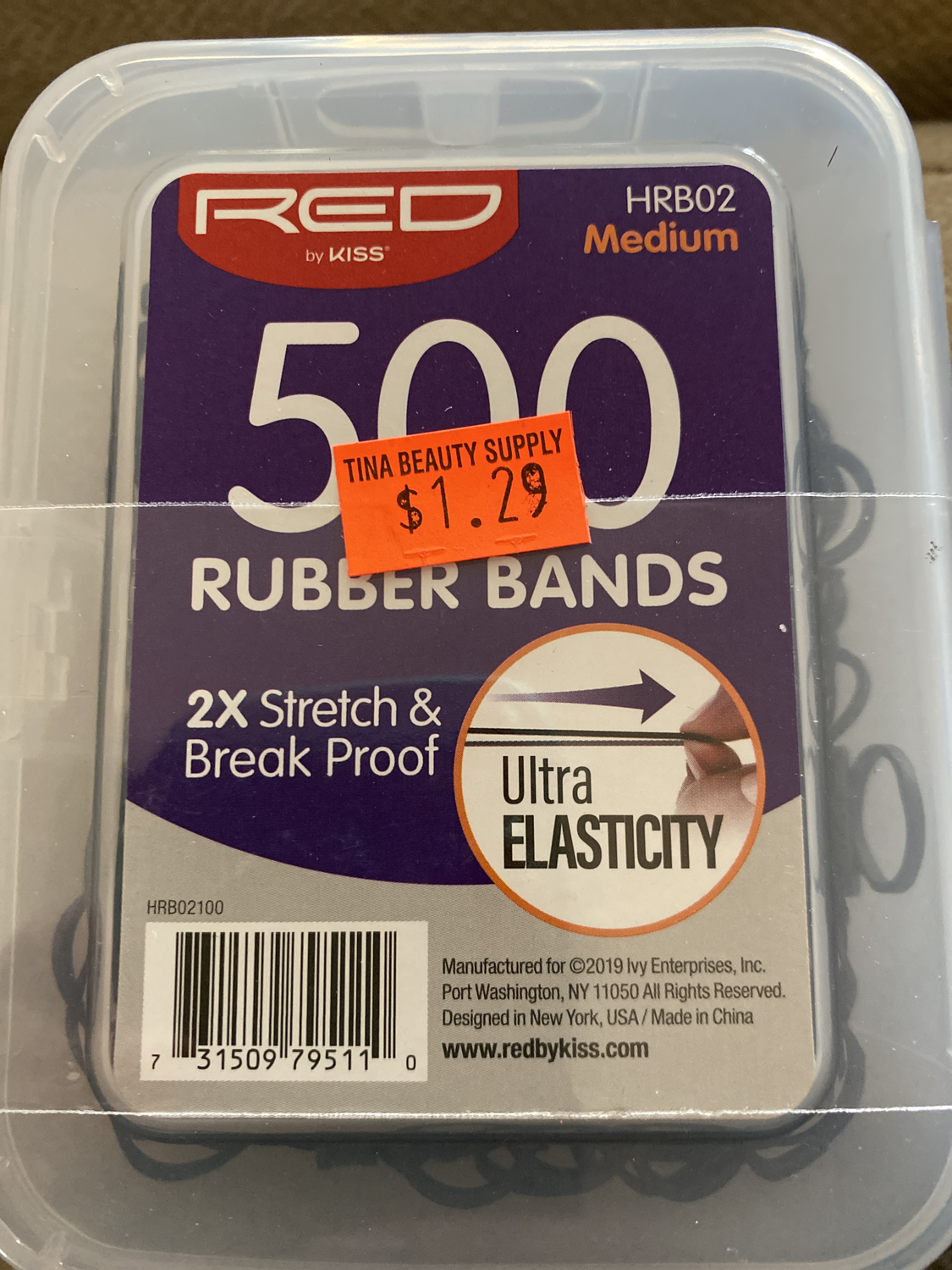 Rubber Bands (blk) 500 Count