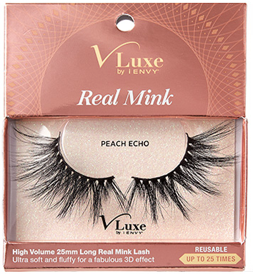 V Luxe Real Mink Rich Peach 