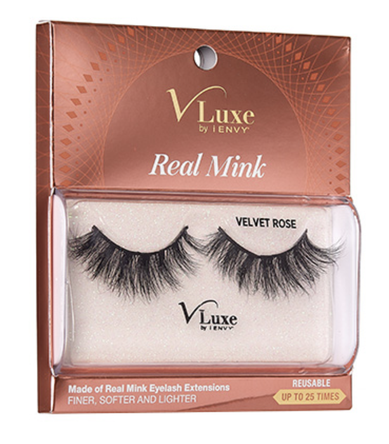 V Luxe Real Mink Velvet Rose