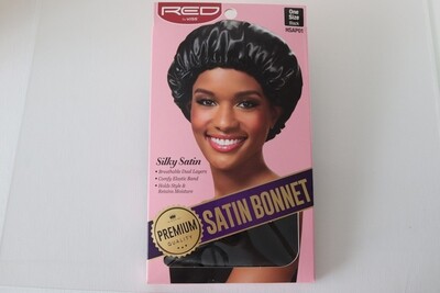 Satin Bonnet RED by KISS BLK