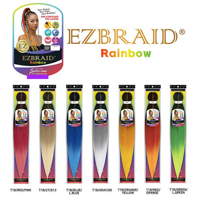 EZBRAID Rainbow - 30” TIB/ORNG/YELLOW