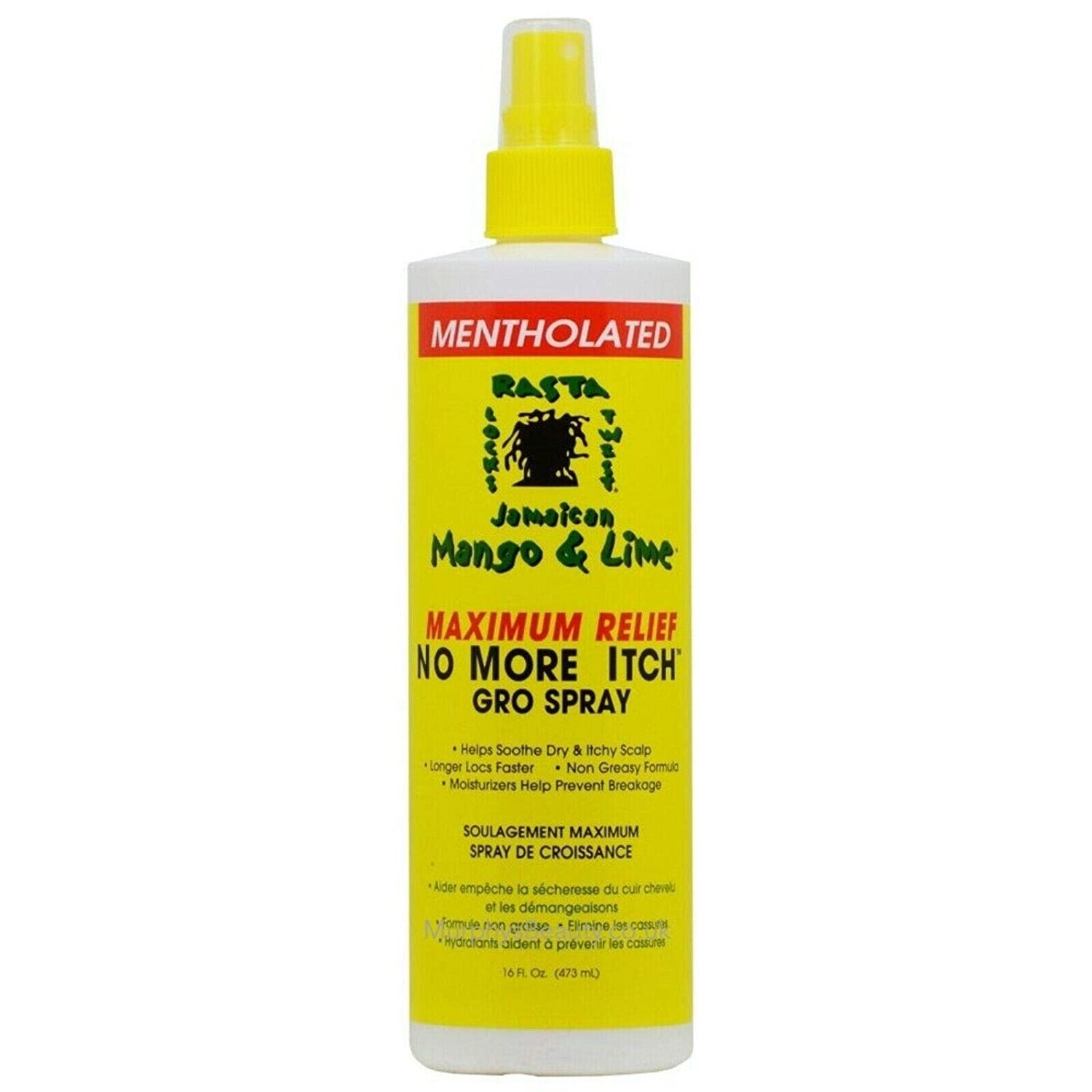Jamaican Mango &amp; Lime Maximum Relief No More Itch Gro Spray 16oz