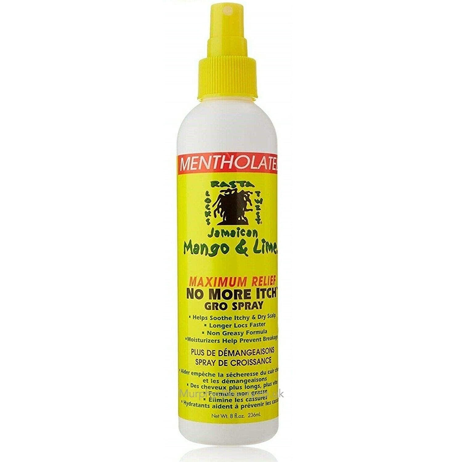 Jamaican Mango &amp; Lime Maximum Relief No More Itch Gro Spray 8oz
