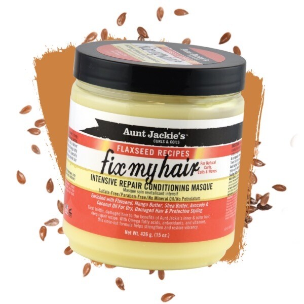 Aunt Jackie’s Flaxseed Recipes Fix My Hair Intensive Repairs Conditioning Masque