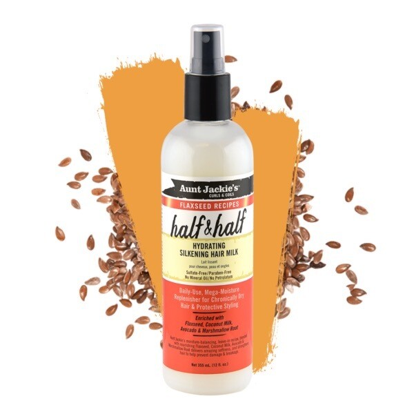Aunt Jackie’s Flaxseed Recipes Half &amp; Half Hydrating Silkening Hair Milk