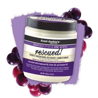 Aunt Jackie’s Grapeseed Style &amp; Shine Recipe Rescued Thirst Quenching Recovery Conditioner