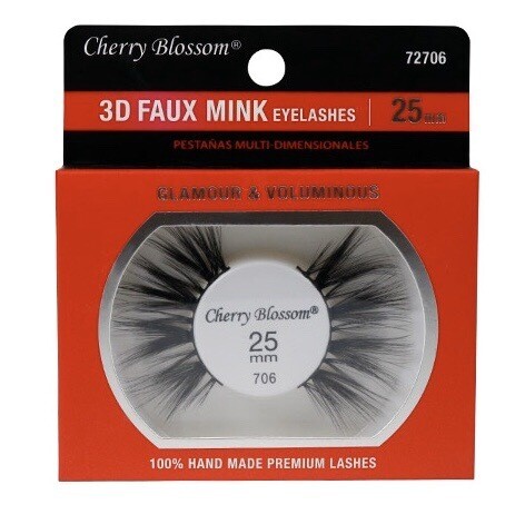 Cherry Blossom 3D Faux mink eyelashes 25mm #706